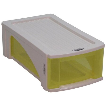 Redmon Redmon 7420YL B5 Designer Stackable Drawer Storage; Yellow 7420YL